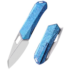 Фото Складной нож Remette Woodpecker, сталь M390, рукоять титан, синий