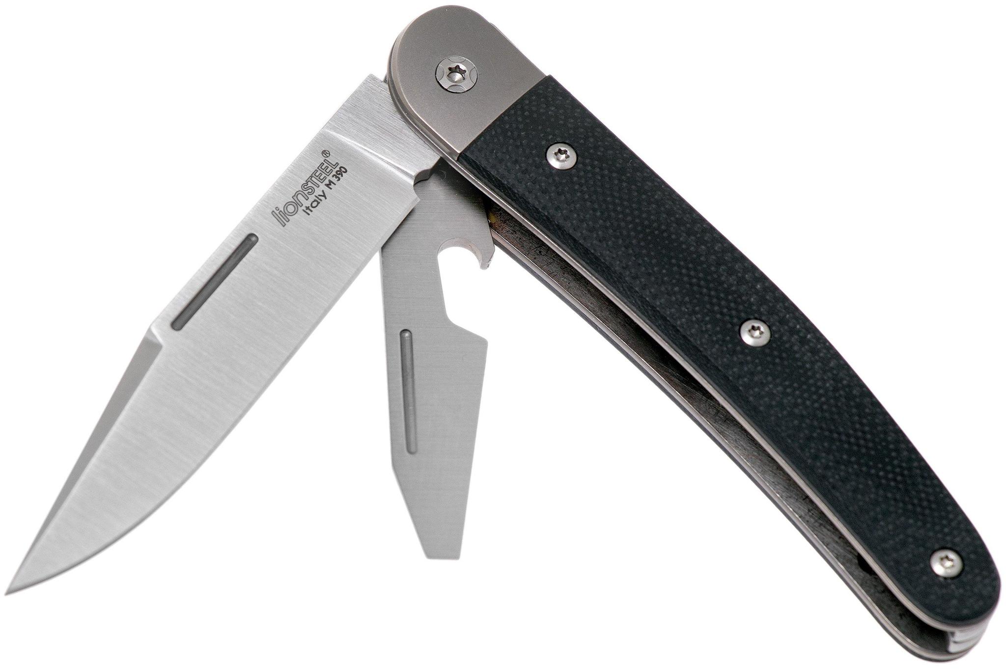 Складной нож-мультитул Lionsteel Jack 2, сталь M390, рукоять G10