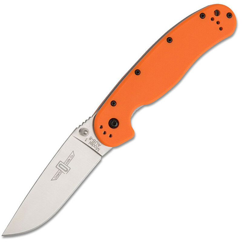 Складной нож Ontario RAT-1, сталь AUS-8, рукоять GRN