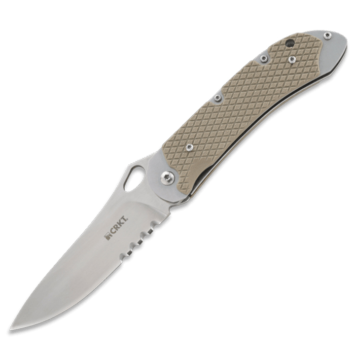 Складной нож CRKT 7481 V.A.S.P.™ (Verify. Advance. Secure. Proceed) With Veff Flat Top Serrations®, сталь 8Cr14MoV, рукоять G10