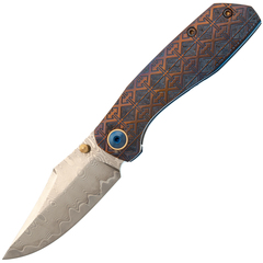 Фото Складной нож Assassin knives Mini Rex, сталь Elmax/Damascus, рукоять титан
