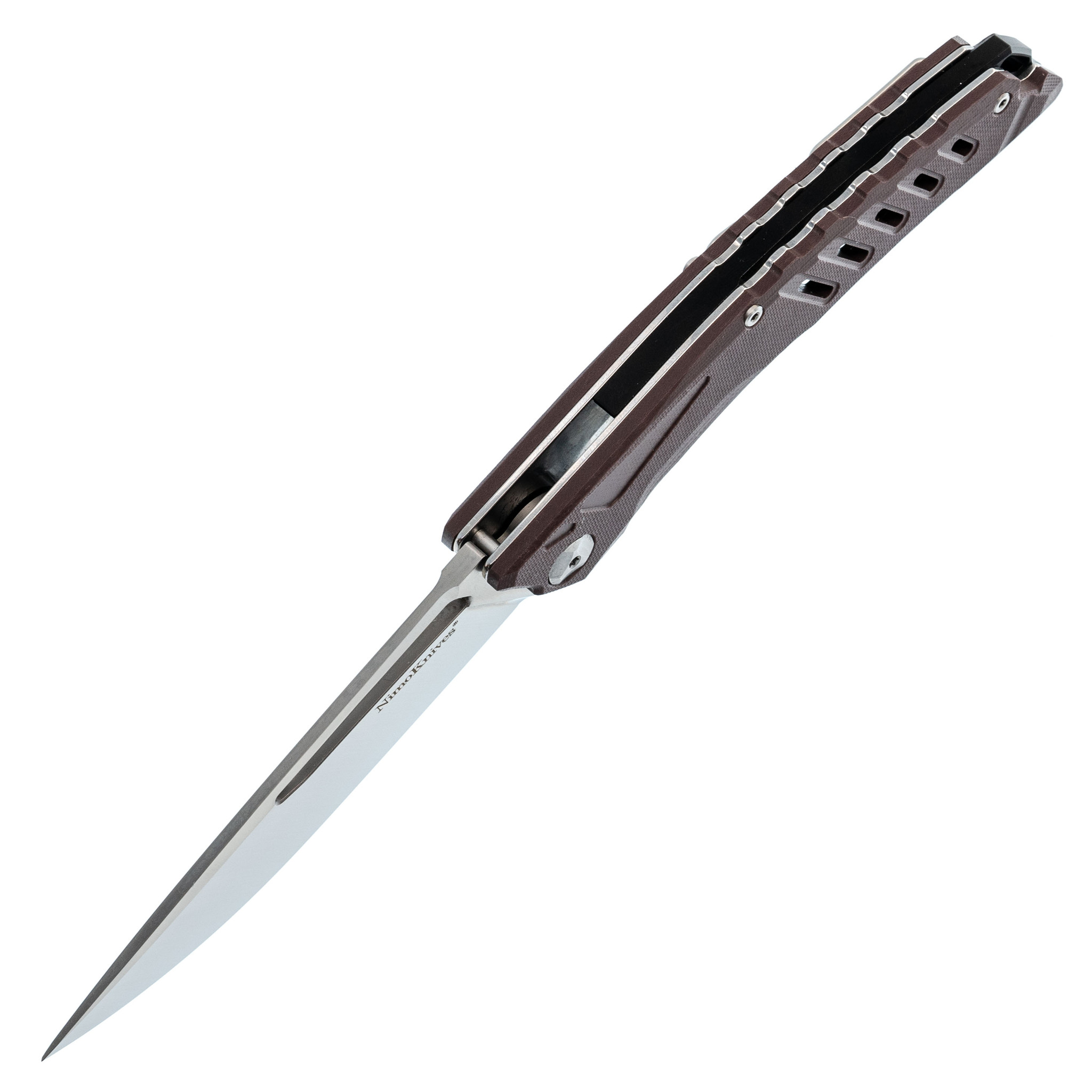 Складной нож Nimo Knives Brown, сталь D2, G10 - фото 2