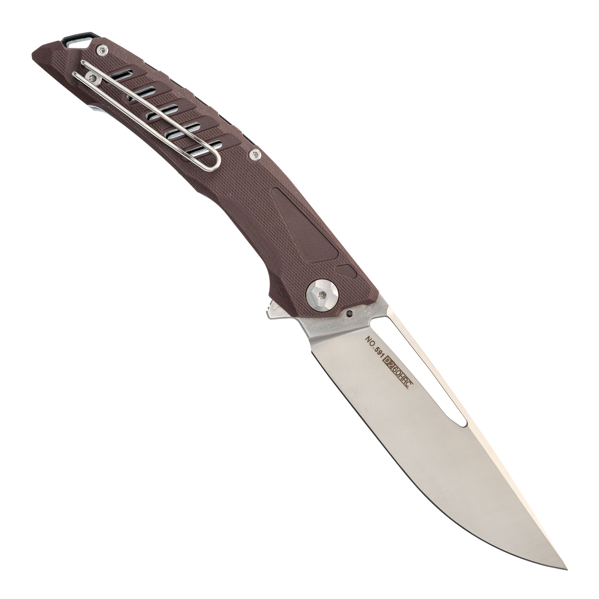 Складной нож Nimo Knives Brown, сталь D2, G10 - фото 3