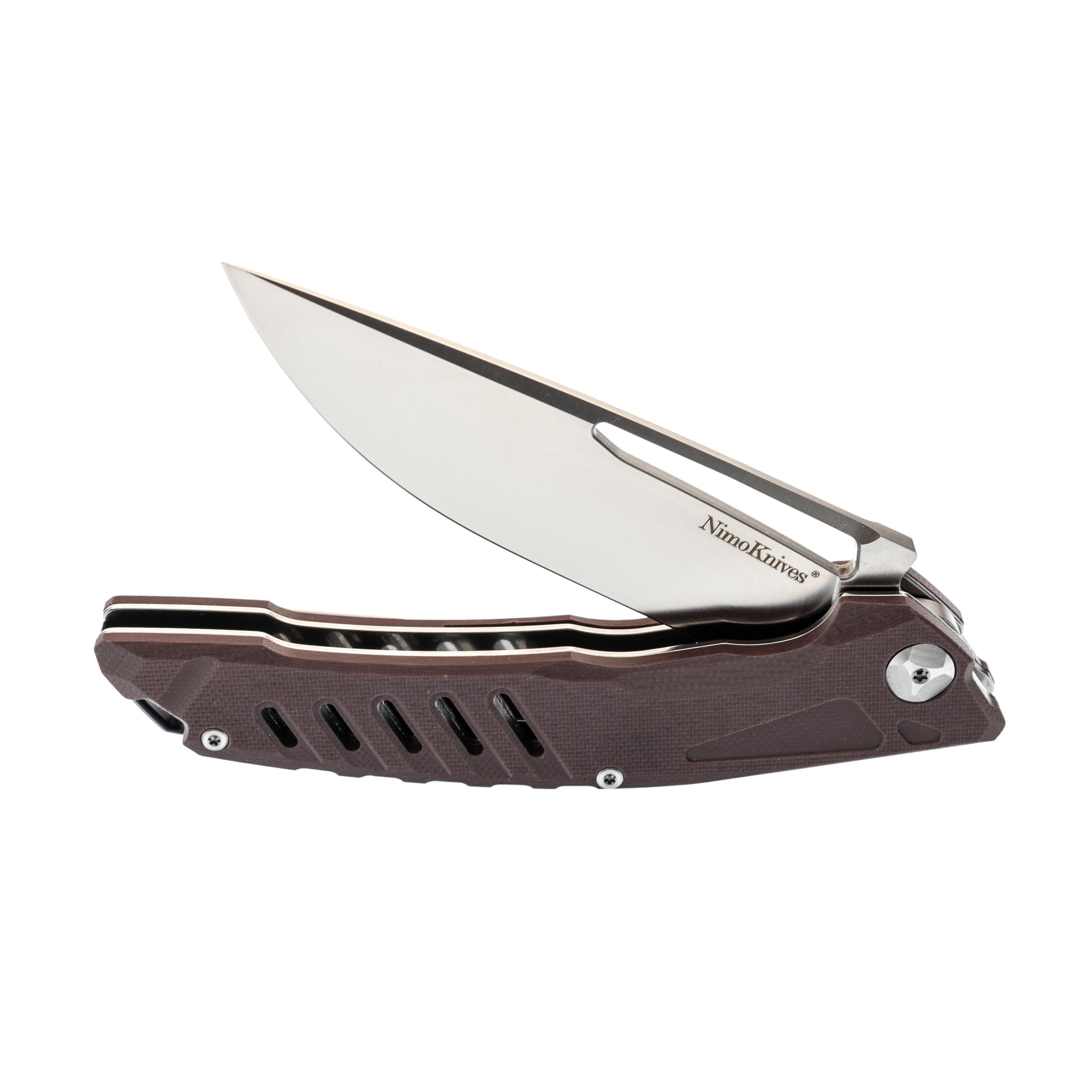 Складной нож Nimo Knives Brown, сталь D2, G10 - фото 5