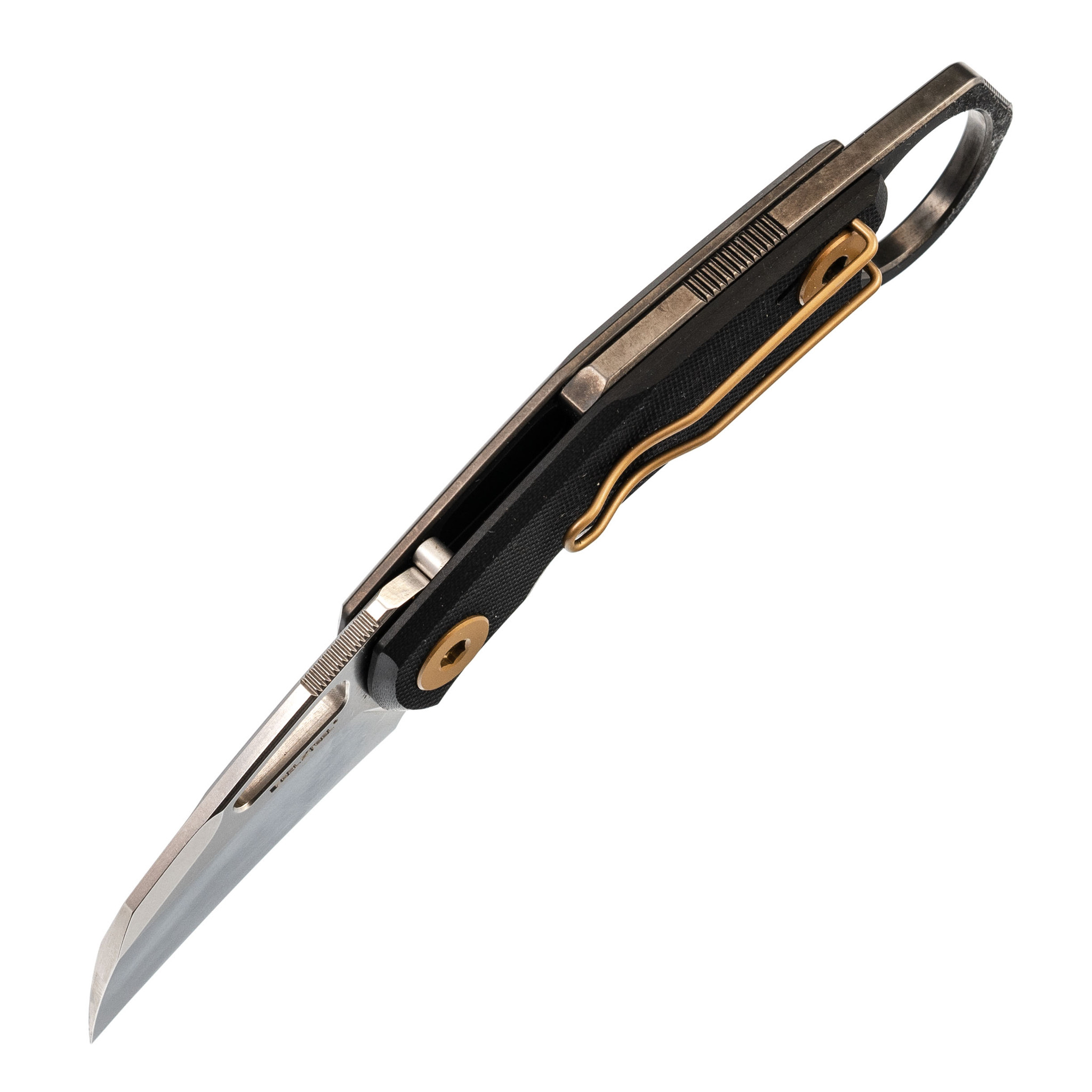 фото Складной нож керамбит shade, сталь d2, рукоять g10/bronze titan realsteel