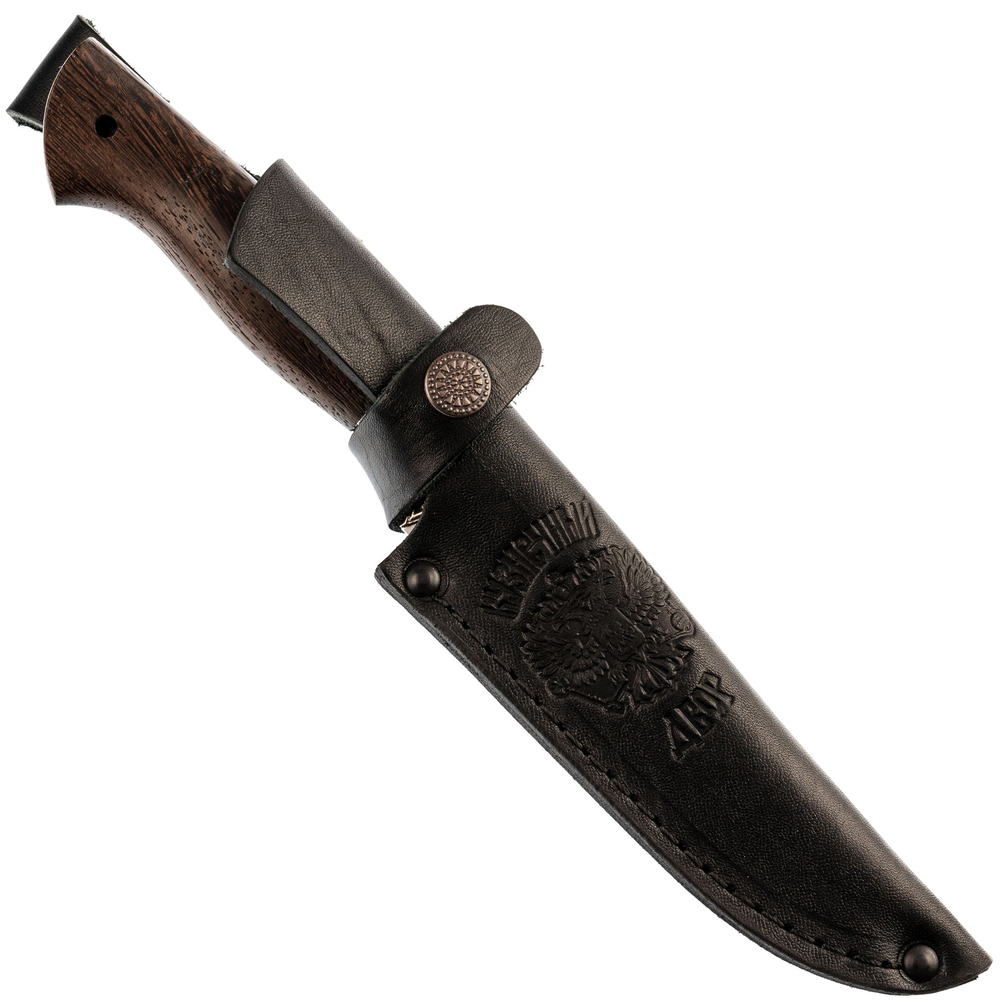 фото Нож сумрак, сталь х12мф, рукоять граб, фигурное литье ножи крутова