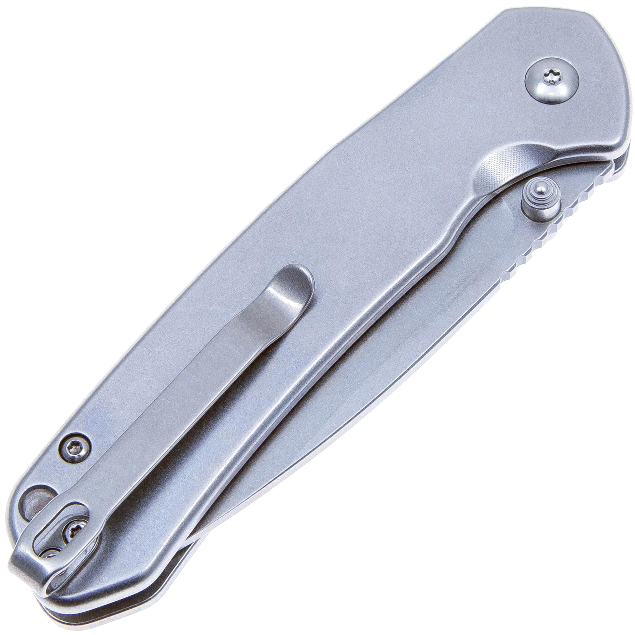 Складной нож CJRB Pyrite, сталь AR-RPM9, рукоять сталь - фото 5