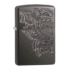 Фото Зажигалка ZIPPO Classic с покрытием Gray, латунь/сталь, серая, матовая, 36x12x56 мм