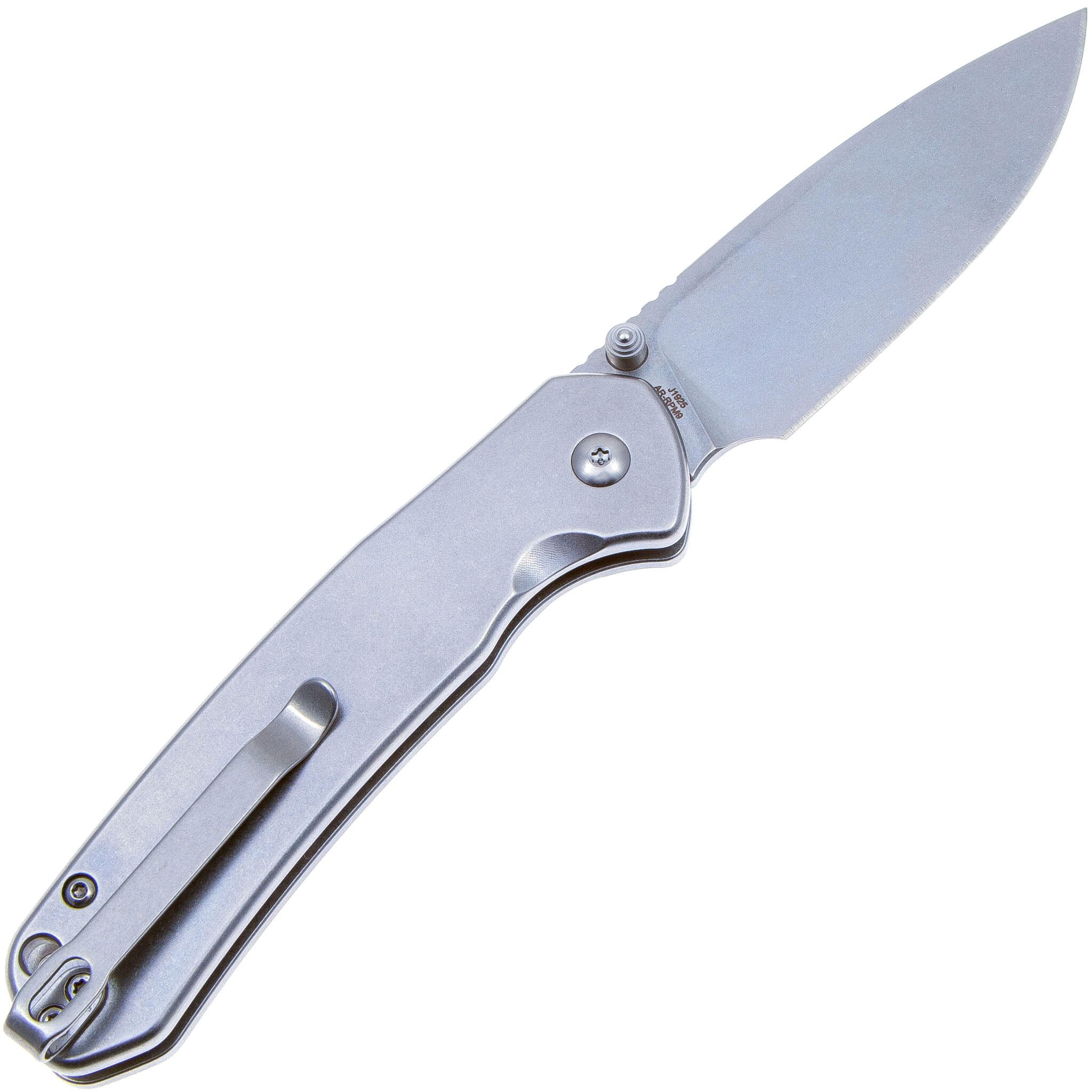 Складной нож CJRB Pyrite, сталь AR-RPM9, рукоять сталь - фото 2