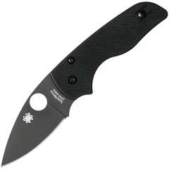 Фото Нож складной Lil' Native - Spyderco 230GPBBK, сталь Crucible CPM® S30V™ DLC Coated Plain, рукоять стеклотекстолит G10, чёрный