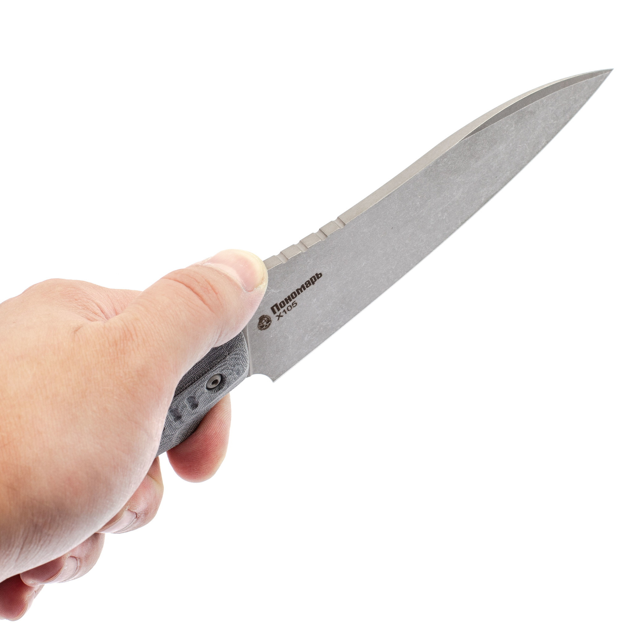 Нож Пономарь Grey Stonewash - фото 3