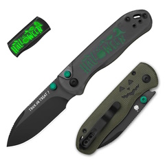 Фото Складной нож Kizer Drop Bear 2, сталь Nitro-V, рукоять микарта/акрил, светящийся в темноте