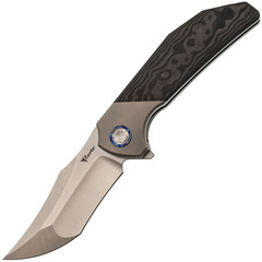 Фото Складной нож Reate Tiger, сталь M390, рукоять Fat Carbon, Black camo