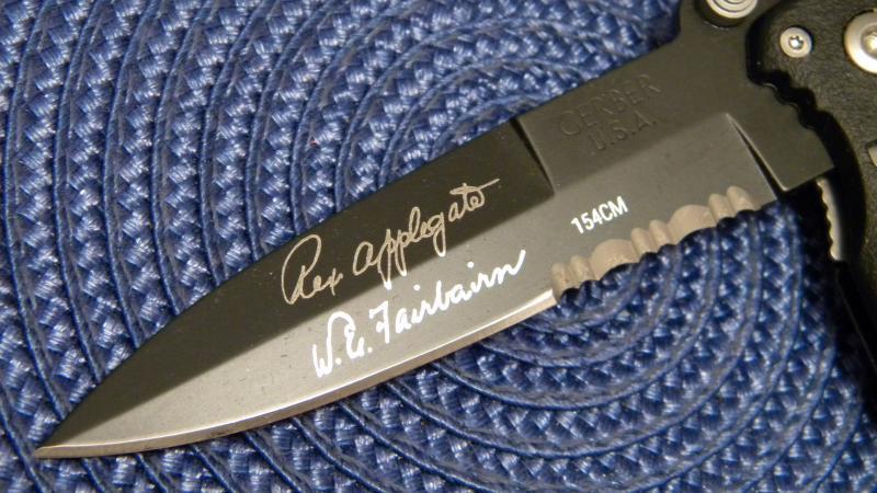 Складной нож Gerber Applegate Fairbairn Covert, сталь 154CM, рукоять термопластик FRN - фото 7