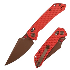 Фото Складной нож Tenable Fenrir, сталь Nitro-V, рукоять алюминий, красный