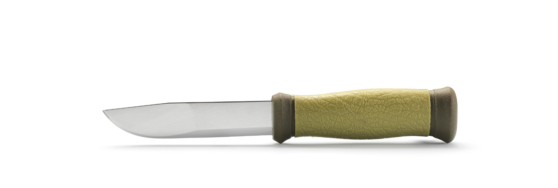 Нож с фиксированным лезвием Morakniv 2000, сталь Sandvik 12C27, рукоять пластик/резина, зеленый от Ножиков