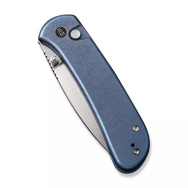 Складной нож WE Knife Qubit, сталь CPM-20CV, рукоять титан, синий - фото 5