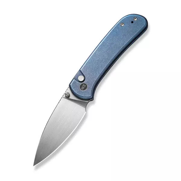 Складной нож WE Knife Qubit, сталь CPM-20CV, рукоять титан, синий