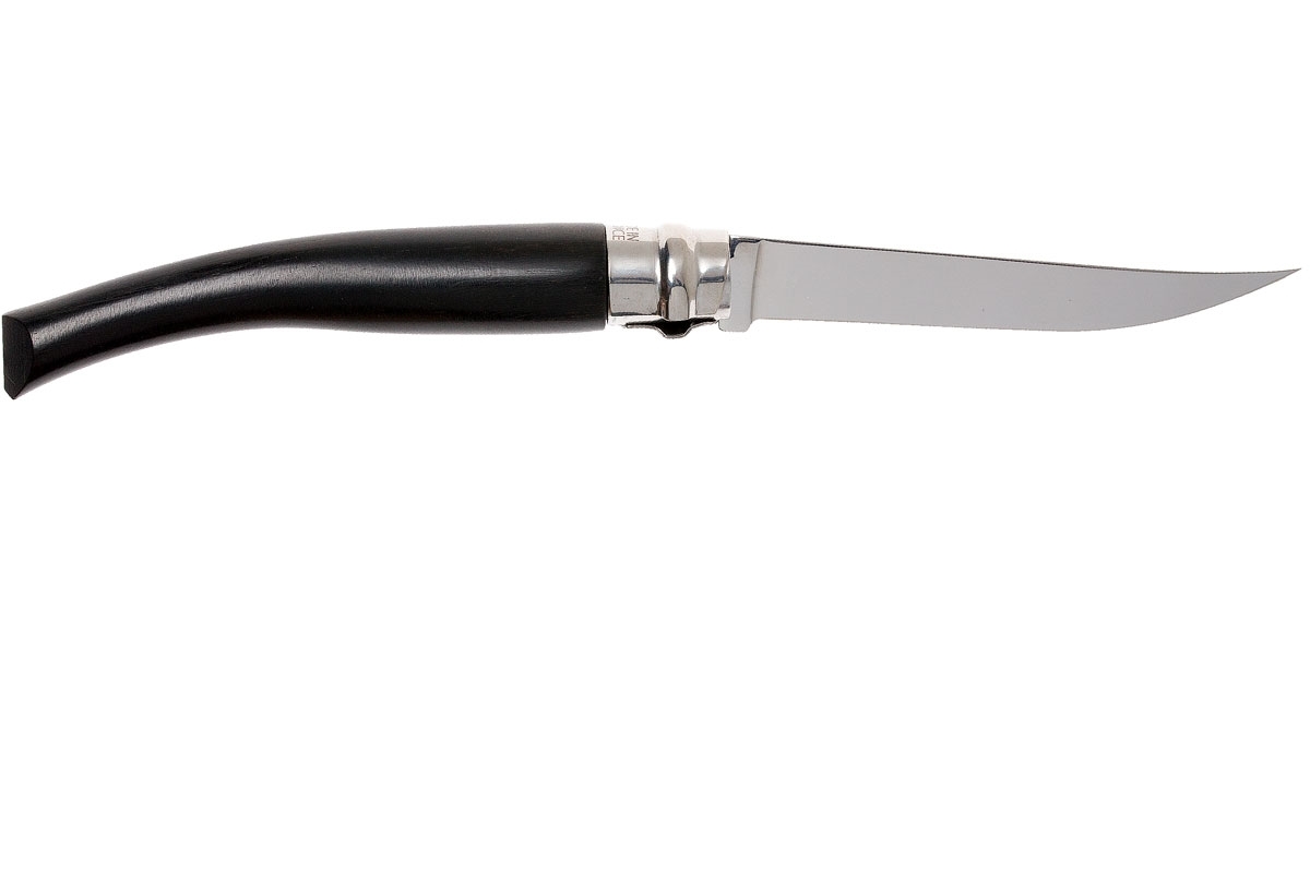 Нож складной Opinel №10 Effile, сталь Sandvik 12C27, рукоять черное эбеновое дерево, 001708 - фото 6