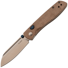 Фото Складной нож Kizer Renissance, сталь N690, рукоять микарта, коричневый