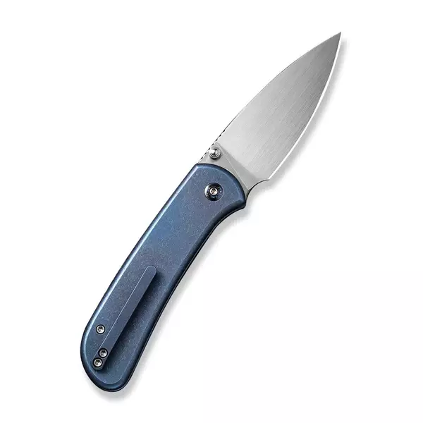 Складной нож WE Knife Qubit, сталь CPM-20CV, рукоять титан, синий - фото 3