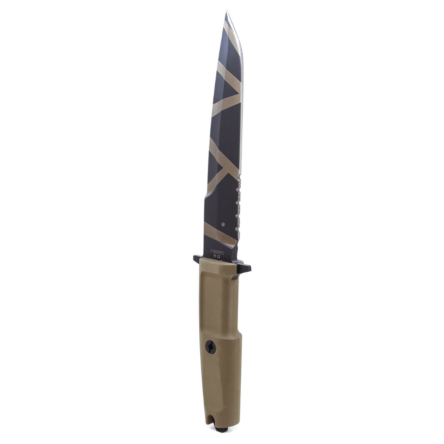 Нож с фиксированным клинком Extrema Ratio Dobermann III Desert Warfare, сталь Bhler N690, рукоять пластик - фото 5