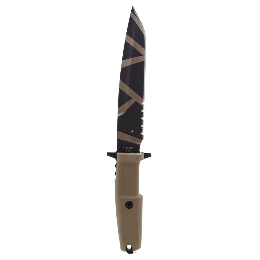 Нож с фиксированным клинком Extrema Ratio Dobermann III Desert Warfare, сталь Bhler N690, рукоять пластик - фото 6