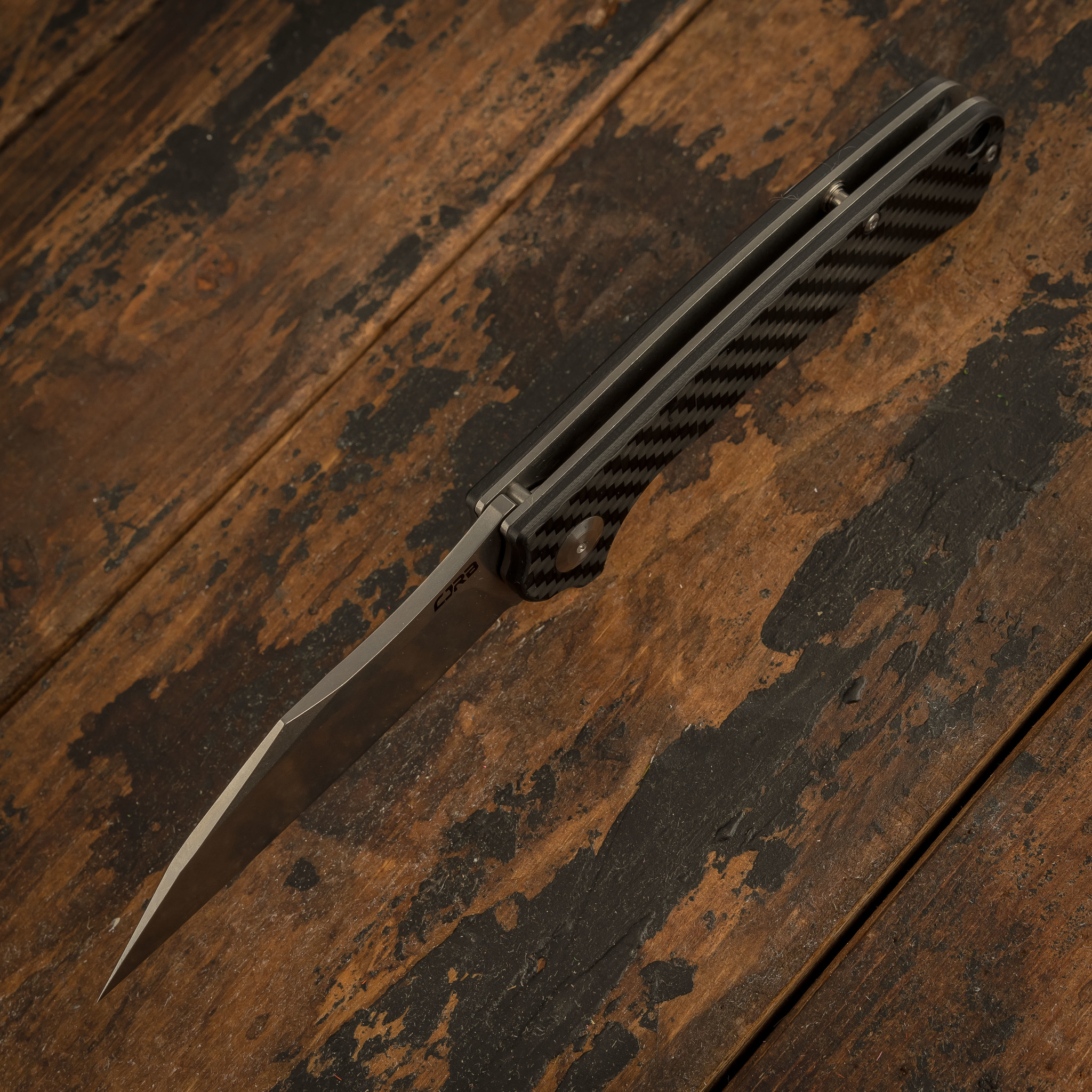 Складной нож CJRB Talla, сталь D2, Carbon Fiber - фото 4