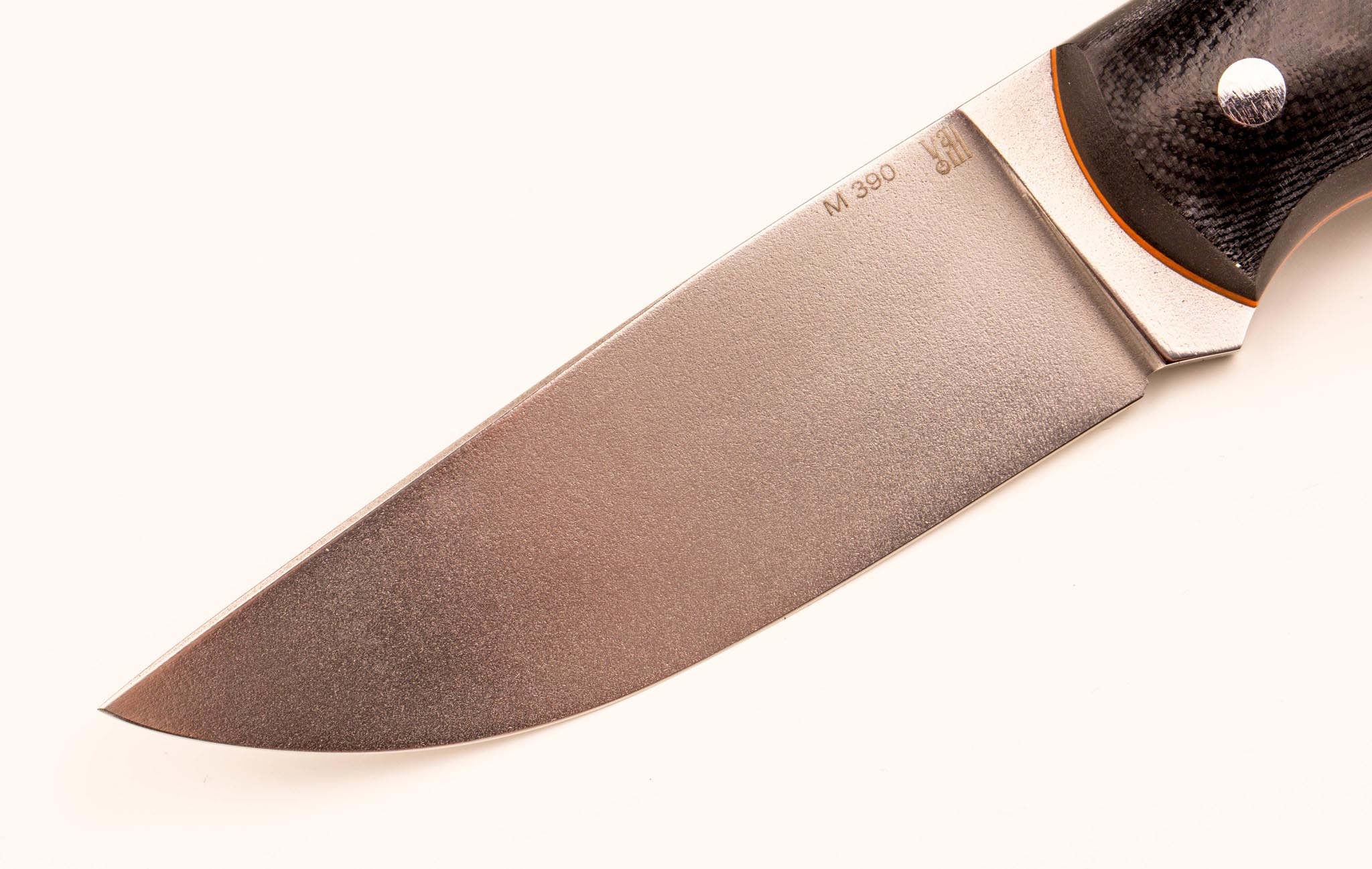 Нож цельнометаллический Охотник, сталь M390, рукоять микарта - фото 3