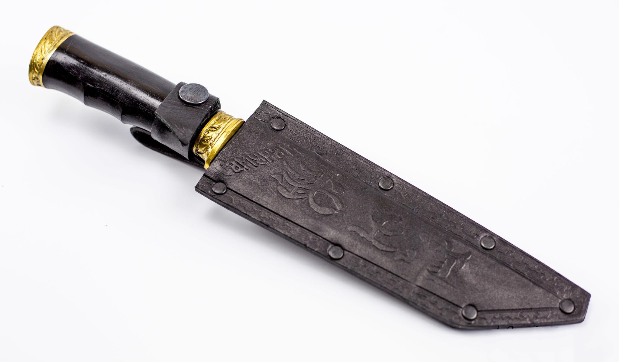 Нож Самурай, Кизляр СТО, сталь Х12МФ, черный граб - фото 5
