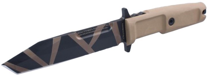 фото Нож с фиксированным клинком extrema ratio fulcrum s, desert warfare, plain edge, сталь bhler n690, рукоять пластик