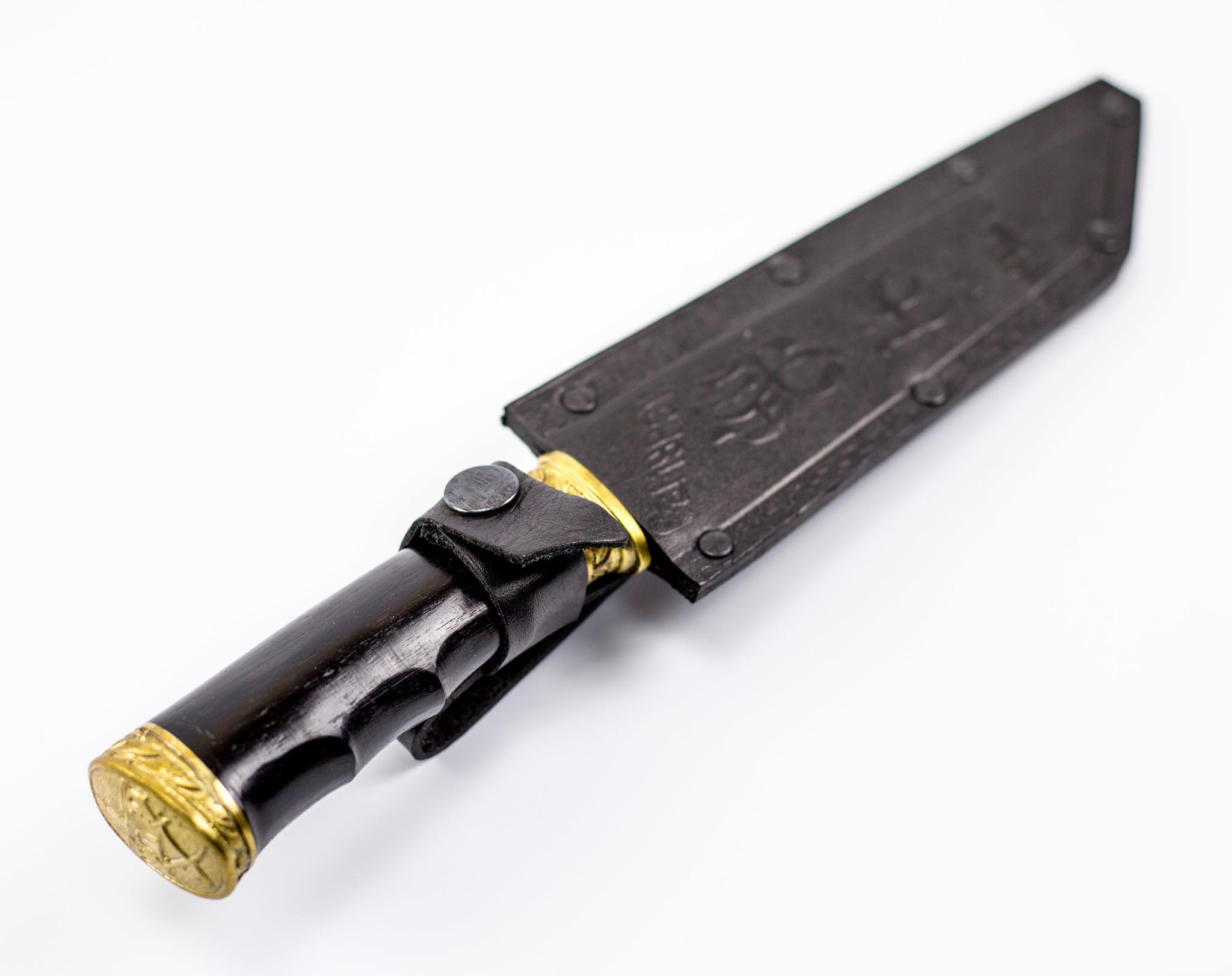 Нож Самурай, Кизляр СТО, сталь Х12МФ, черный граб - фото 6
