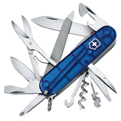 Фото Нож перочинный Victorinox Mountaineer Lite 91мм полупрозрачный синий