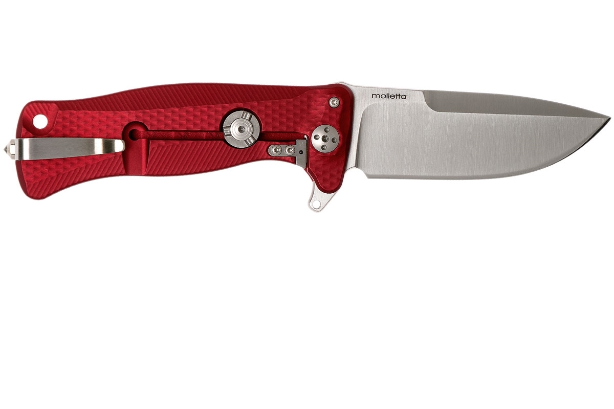 Нож складной LionSteel SR11A RS RED, сталь Uddeholm Sleipner® Satin Finish, рукоять алюминий (Solid®), красный - фото 8