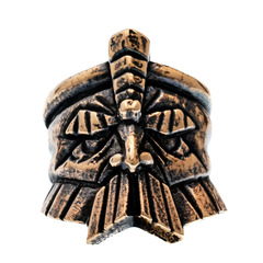 Фото Бусина для темляка Воин, бронза