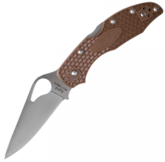 Фото Складной нож Spyderco Meadowlark Brown 2, сталь 8Cr13MOV, рукоять термопластик FRN