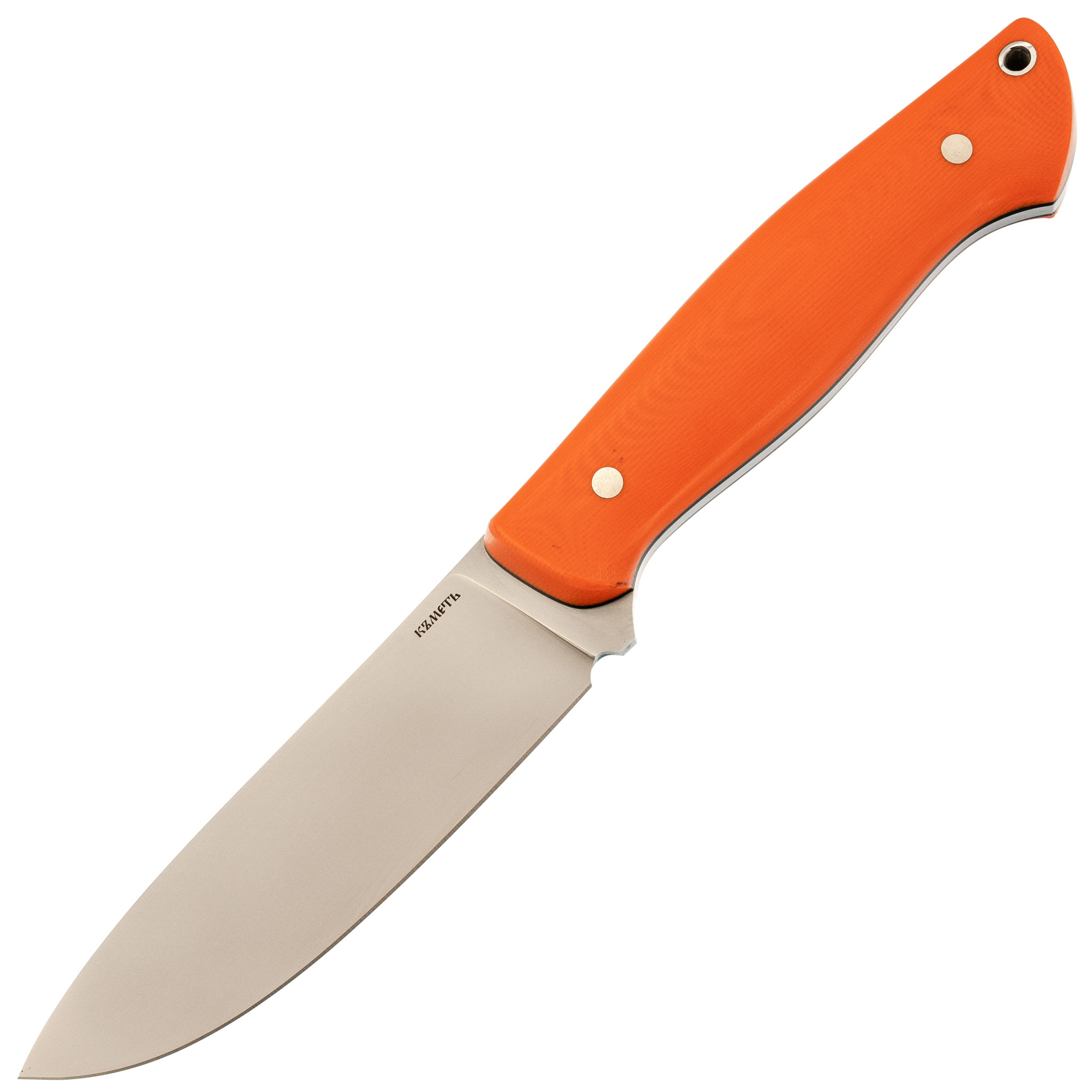 Нож цельнометаллический, сталь M398, G10, оранжевый