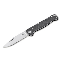 Фото Складной нож Boker Atlas Backlock Clippoint, сталь D2, рукоять сталь