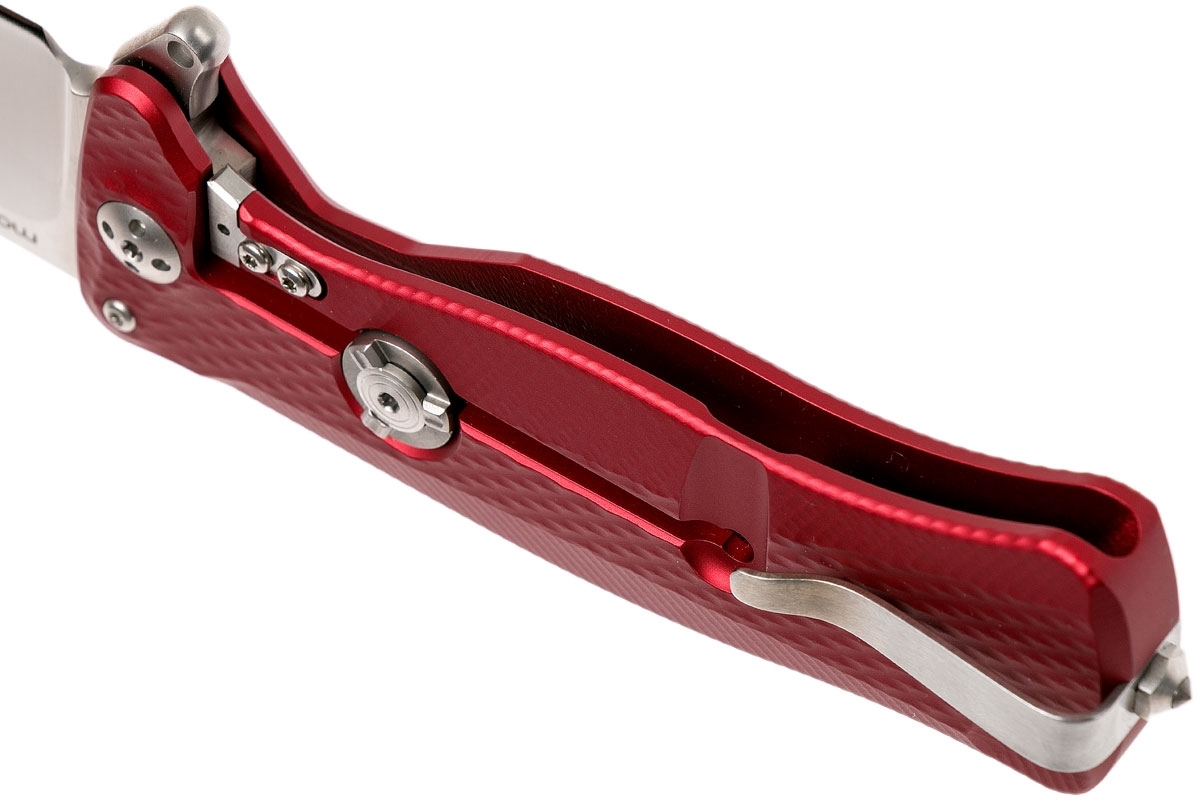 Нож складной LionSteel SR11A RS RED, сталь Uddeholm Sleipner® Satin Finish, рукоять алюминий (Solid®), красный - фото 10