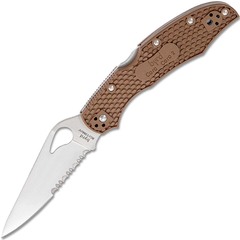 Фото Нож складной Spyderco Byrd Cara Cara 2, сталь 8Cr13MoV, рукоять коричневый термопластик FRN