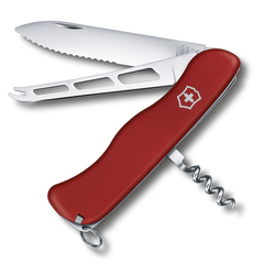 Фото Складной нож Victorinox  Cheese Knife, сталь X50CrMoV15, рукоять нейлон, красный