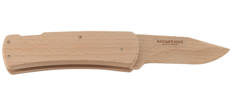 Нож складной деревянный CRKT Nathan's Knife Kit, клинок и рукоять бук - фото 2