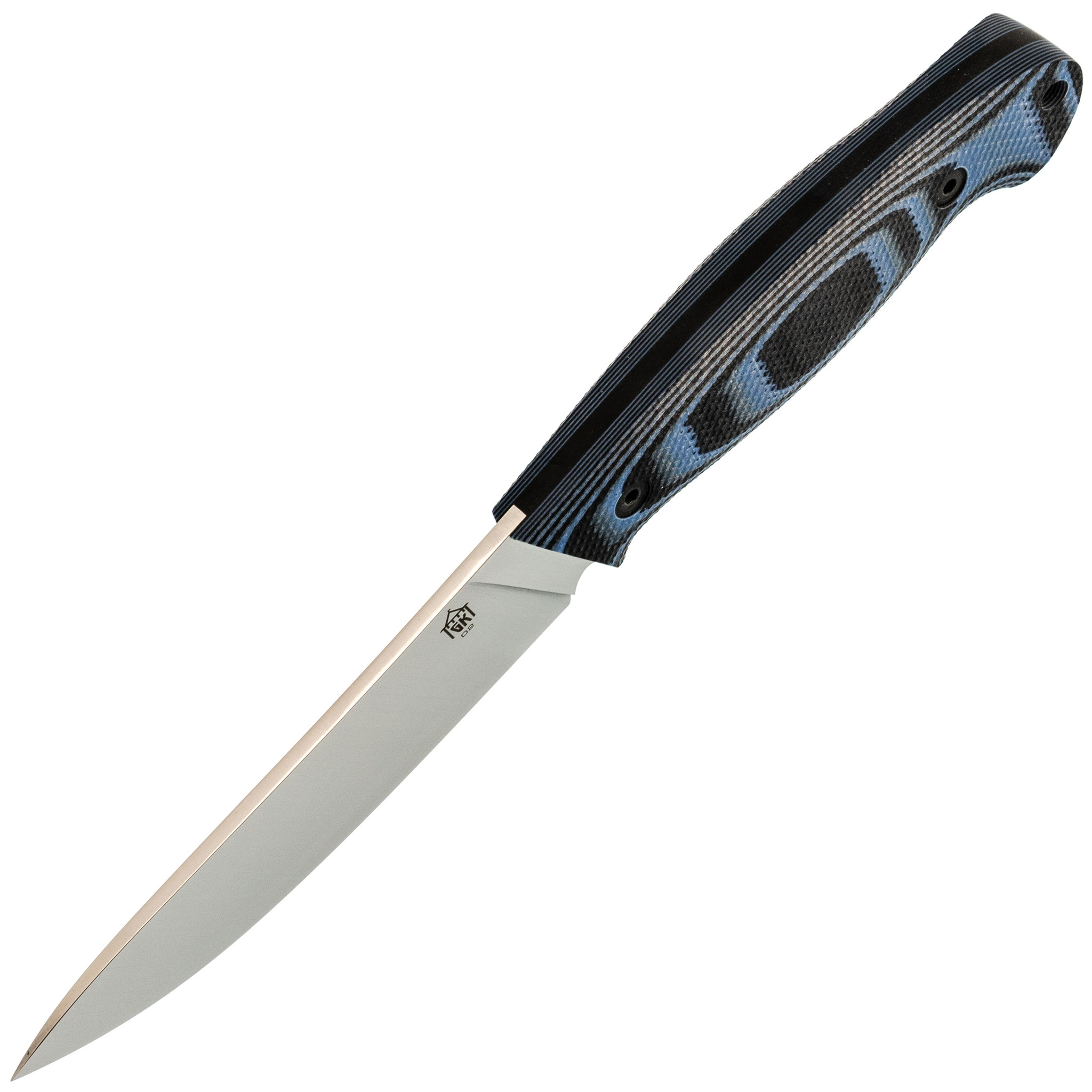 Нож Охотник, сталь D2, рукоять G10 черно-синяя - фото 4
