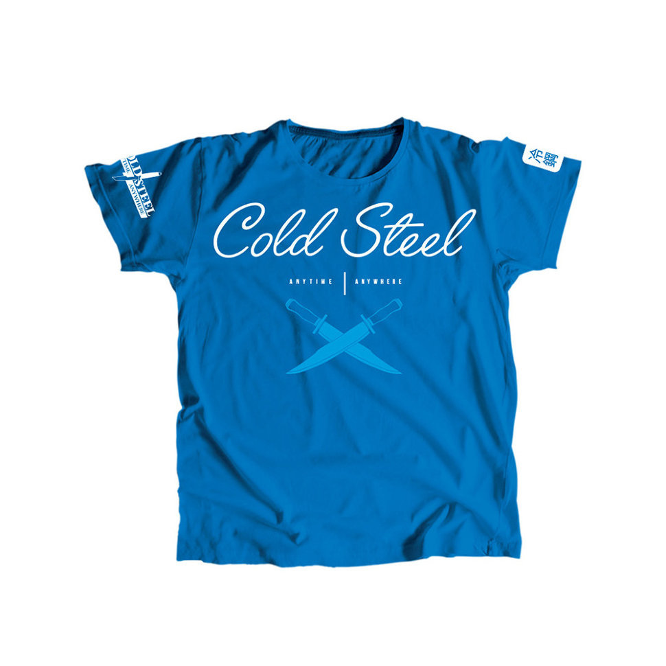 Футболка Cold Steel Cross Guard Blue Tee for Women женская, размер L, голубая