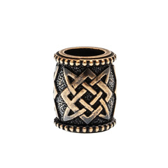 Фото Бусина для темляка Звезда Руси, бронза