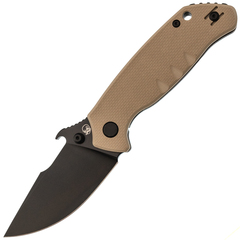 Фото Нож Barmaley Knives Seadevil, сталь D2, рукоять G10/сталь, песочный, вейв