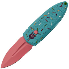 Фото Складной нож Bestech Knives Ququ, сталь 14C28N, рукоять G10, розовый/голубой