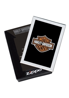 Зажигалка ZIPPO Harley-Davidson®, с покрытием Brushed Chrome, латунь/сталь, серебристая с рисунком, 36x12x56 мм - фото 2