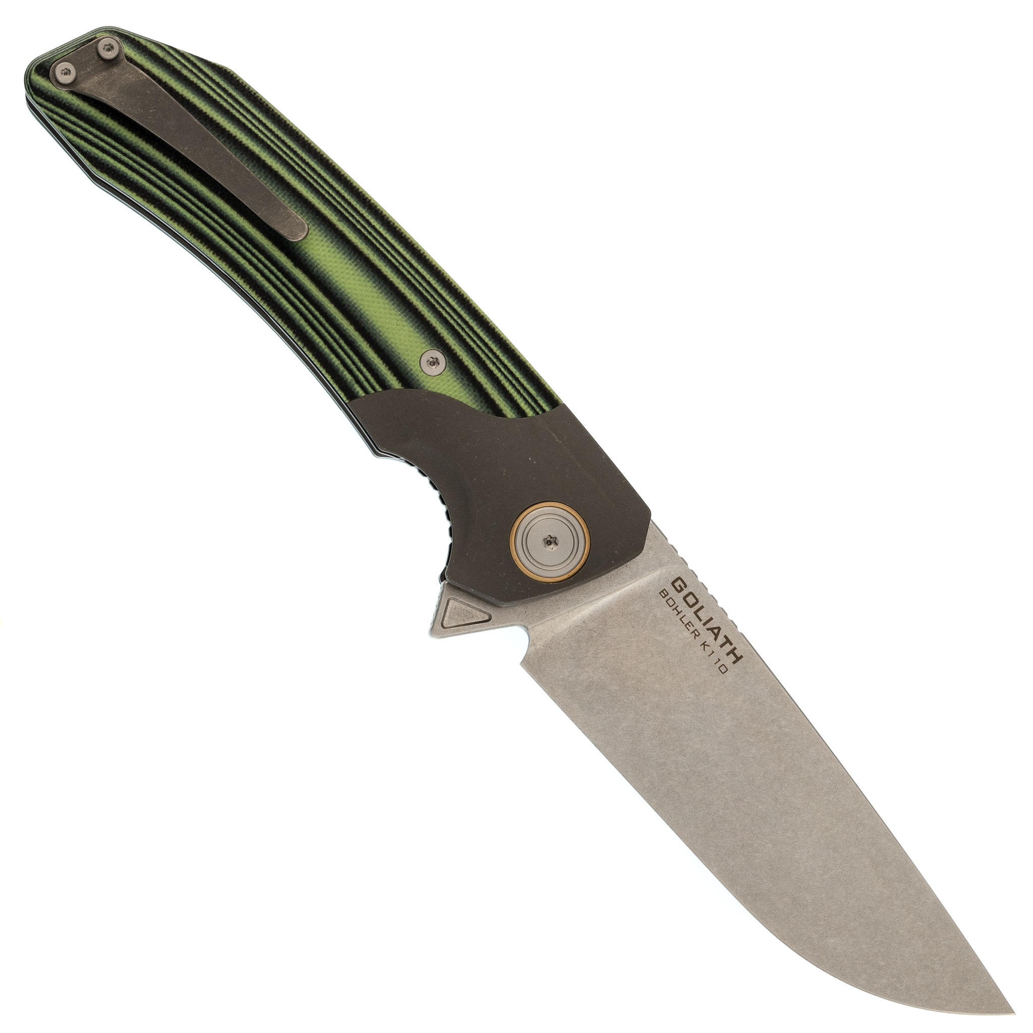 Складной нож Maxace Goliath 2.0. Green, сталь Bohler K110 - фото 3