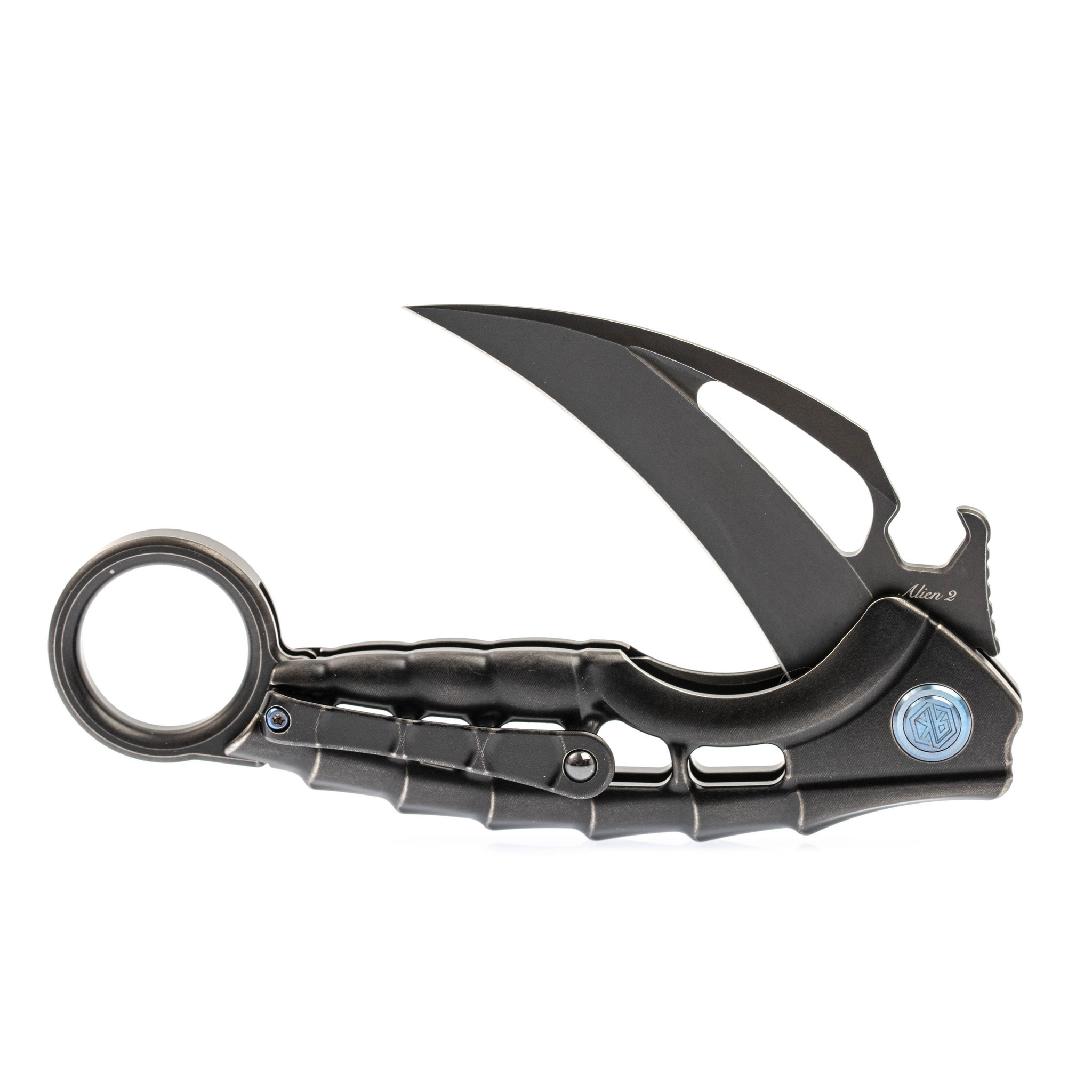 Нож складной Rikeknife Alien 2 Black, сталь N690CO, титан от Ножиков